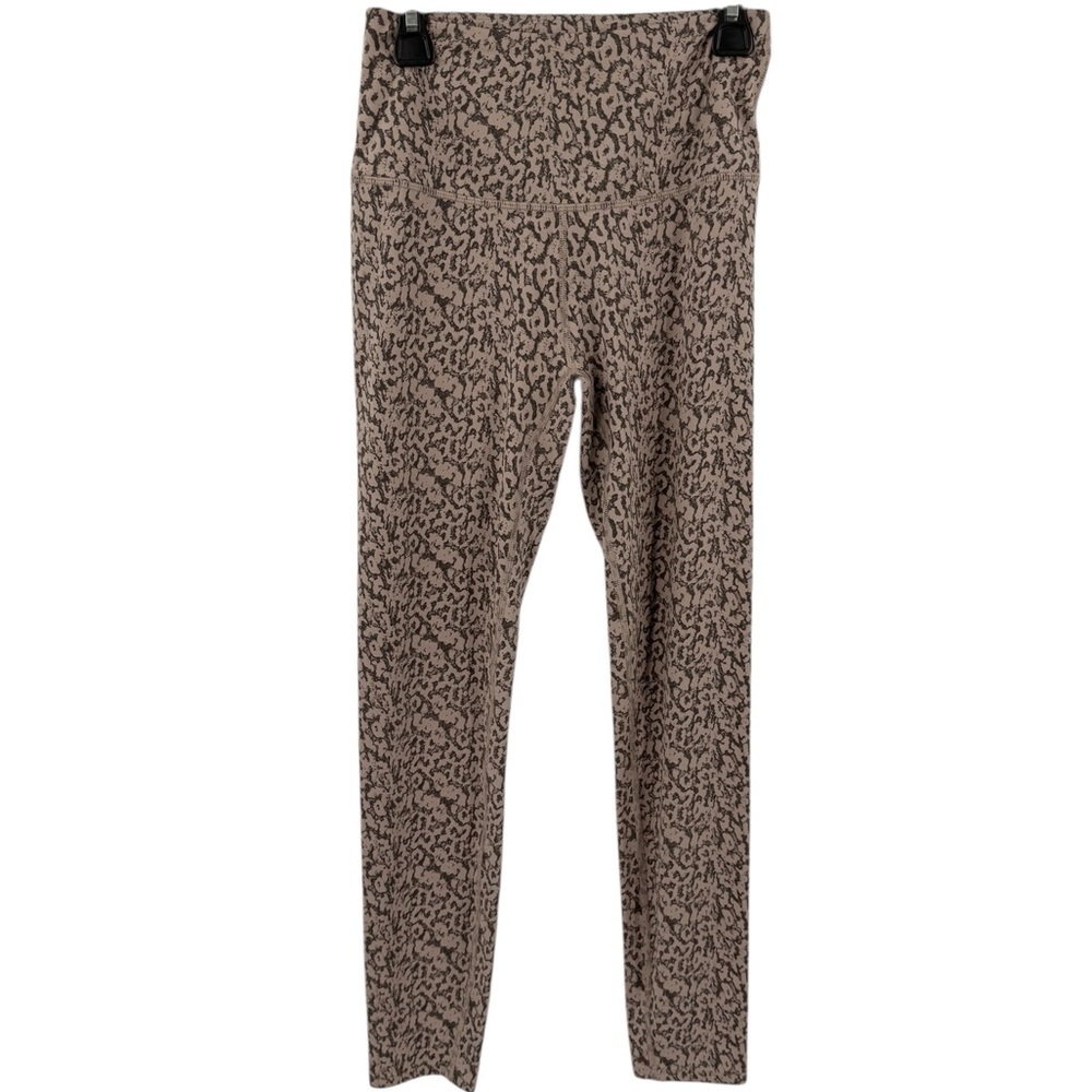 Varley Womens Leggings Ankle Length Size Small Cheetah Print Animal Athletic
